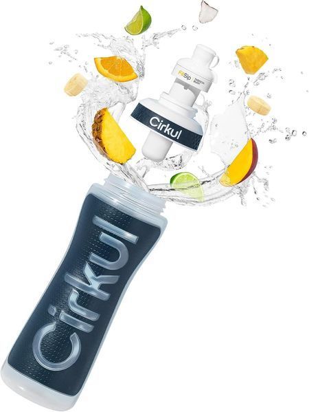 Стартовый набор серая бутылка Cirkul и картридж FitSip Mixed Berry 650мл 11686 фото