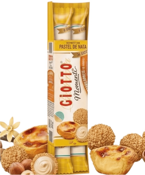Цукерки Ferrero Giotto Momenti Pastel de Nata Mini Pastry Balls 154г 11592 фото
