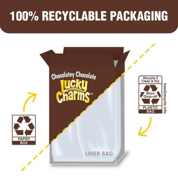 Сухий сніданок Lucky Charms Chocolatey Chocolate Cereal with Marshmallows 300г 10376 фото