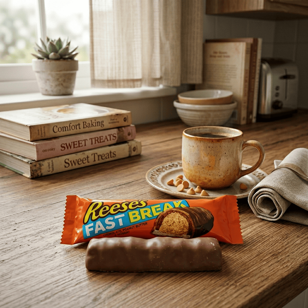 Шоколадний батончик Reese's Fast Break with Peanut Butter & Nougat Single Bar 51г 11022 фото