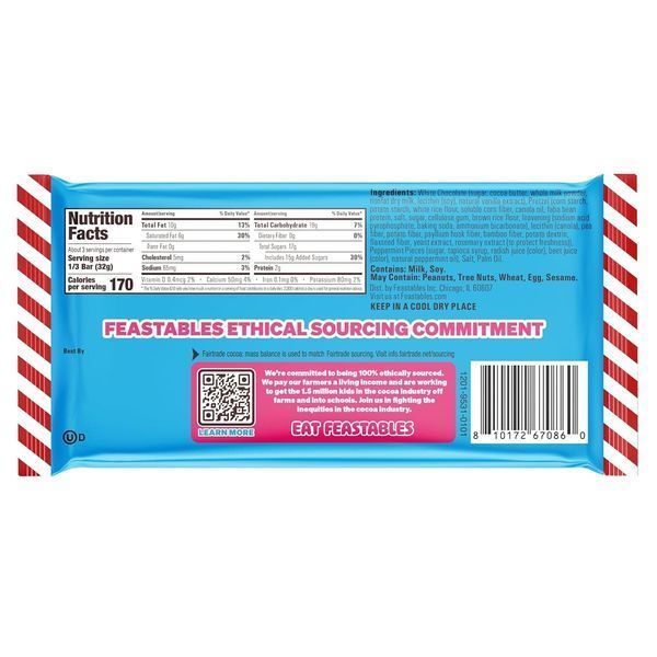 Шоколад&nbsp;Feastables MrBeast Pretzel Mint Fudge Crunch Bar 95г 10076 фото