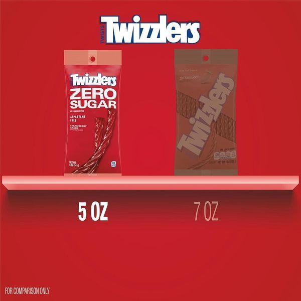 Жувальні цукерки Twizzlers Zero Sugar Strawberry Twists 141г 8890 фото