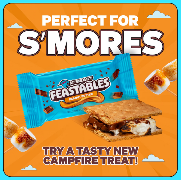 Шоколадный батончик Feastables MrBeast Peanut Butter Milk Chocolate Bar с арахисовой пастой 35 г 7756 фото