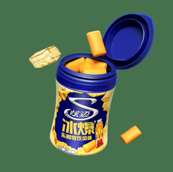Жевательная резинка Stride Sugar-Free Chewing Gum Dongpeng Energy Drink Flavor 56г 11072 фото