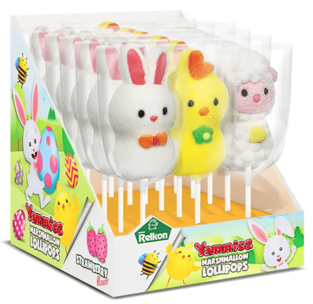 Маршмеллоу на паличці Relkon Yammiez Marshmallow Lollipops 1шт, 25г 10571 фото