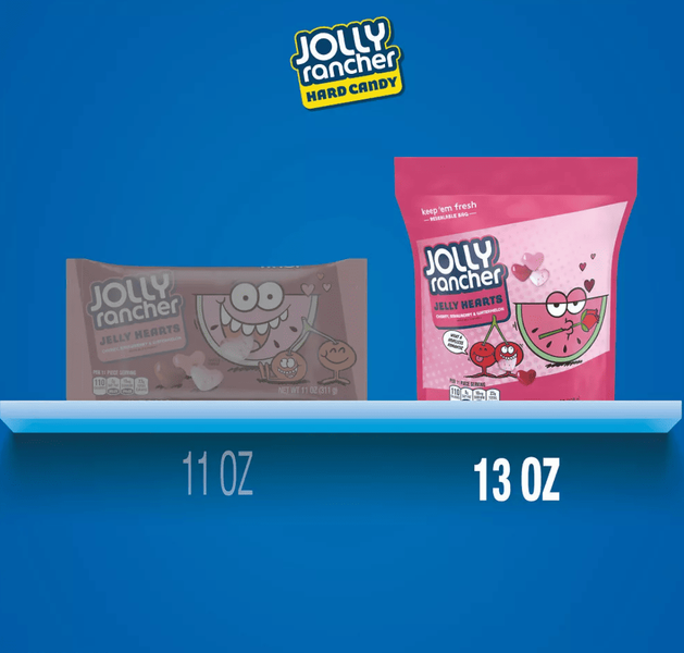 Желейные конфеты Jolly Rancher Assorted Fruit Jelly Hearts Valentine's Day Candy 368г 10276 фото