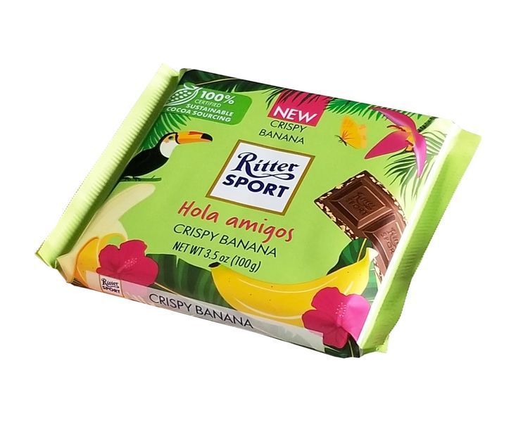 Шоколадка Ritter Sport Crispy Banana 100g 6284 фото