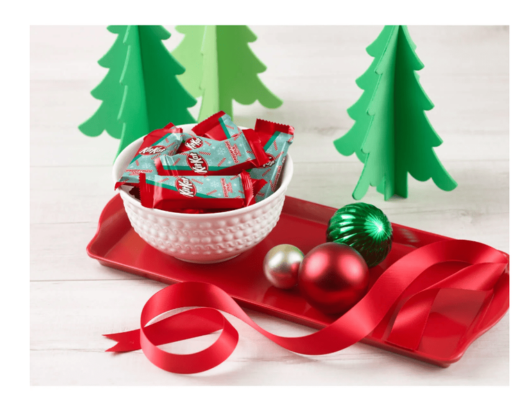 Шоколадный батончик Kit Kat Peppermint Stick Flavored Wafer Christmas Candy 15г 11171 фото
