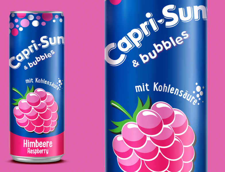 Газированный напиток Capri Sun Bubbles Raspberry 330мл 5015 фото