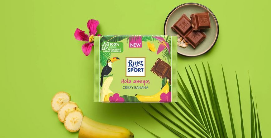 Шоколадка Ritter Sport Crispy Banana 100g 6284 фото