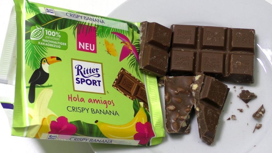Шоколадка Ritter Sport Crispy Banana 100g 6284 фото