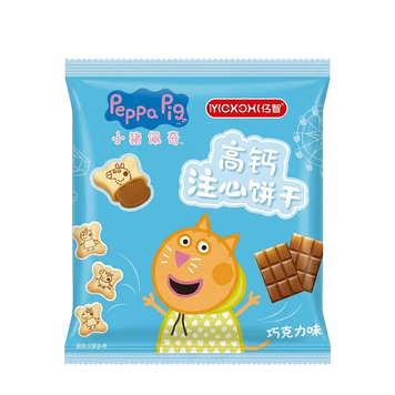 Печиво з кальцієм Yizhi Biscuit Peppa Pig Chocolate Flavor 1шт 11123 фото