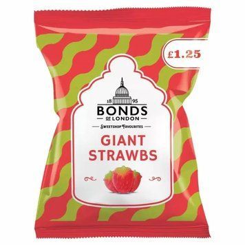 Конфетки Bonds Giant Strawbs Bags 130g 5341 фото