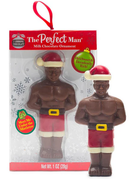 Шоколадная фигурка Санта The Perfect Man Milk Chocolate Ornament Bar 28 г 7904 фото