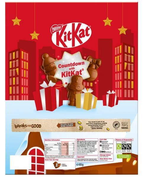Різдвяний адвент календар Kit Kat 85 г 7379 фото