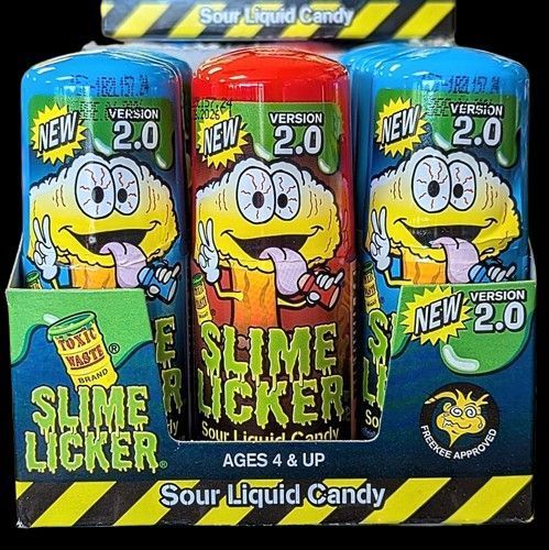 Рідка цукерка Toxic Waste Slime Licker 2.0 Sour Liquid Candy зі смаком блакитної малини 60мл 7455 фото