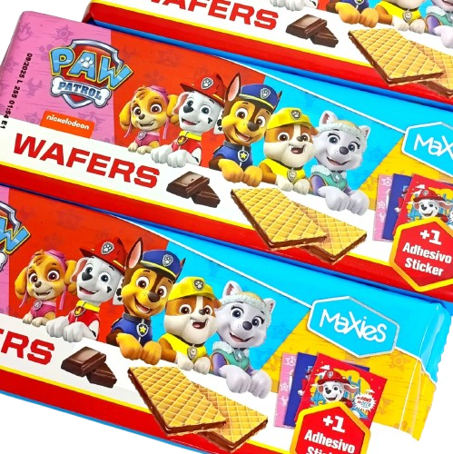 Вафлі Maxies Paw Patrol Щенячий Патруль із шоколадною начинкою 150г 8329 фото
