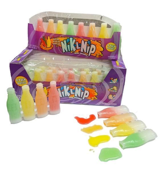 Воскові пляшечки Nik-L-Nip Mini Drinks Candy, 39г 6443 фото