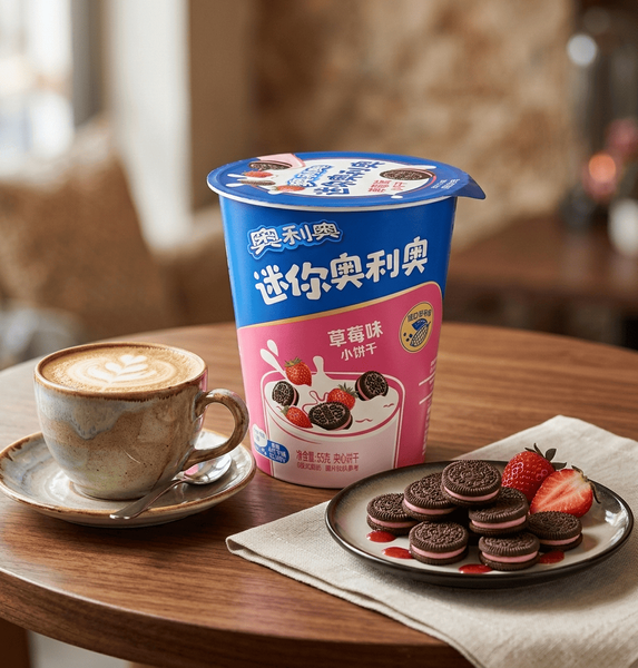 Печенье Oreo Mini Biscuit Strawberry 55г 10471 фото