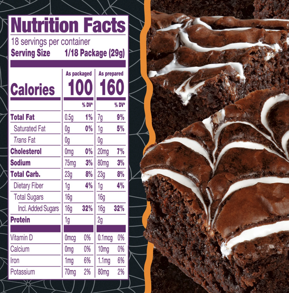 Суміш для приготування брауні Funfetti Spiderweb Swirl Fudge Brownie Mix 521г 9392 фото