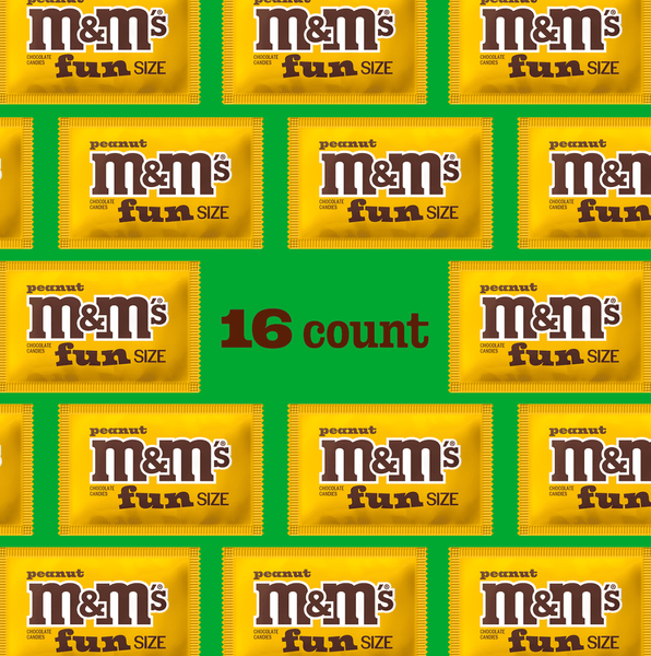 Драже M&M's Fun Size Peanut Milk Chocolate Halloween Candy 208г 11986 фото