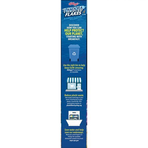 Пластівці Kellogg's Frosted Flakes Original with Blueberry Flavored Blue Moons Cold Breakfast Cereal 462g 4817 фото