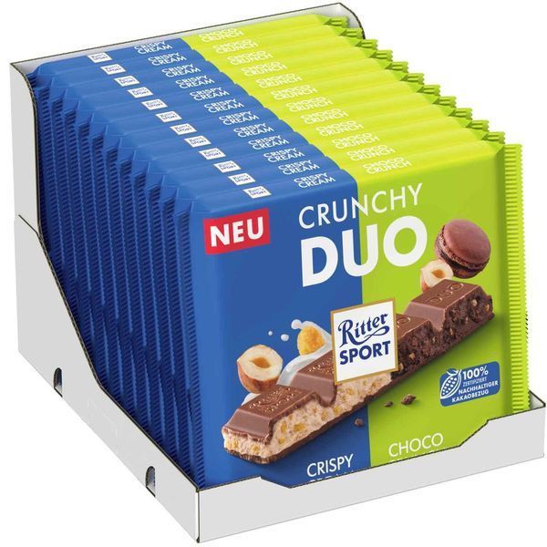 Шоколад Ritter Sport Crunchy Duo, 218 г 6369 фото