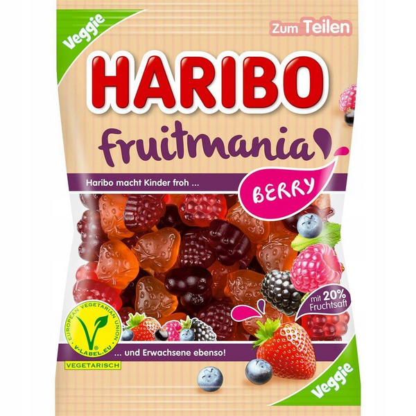 Желейки Haribo Fruitmania Berry 160 g 5016 фото