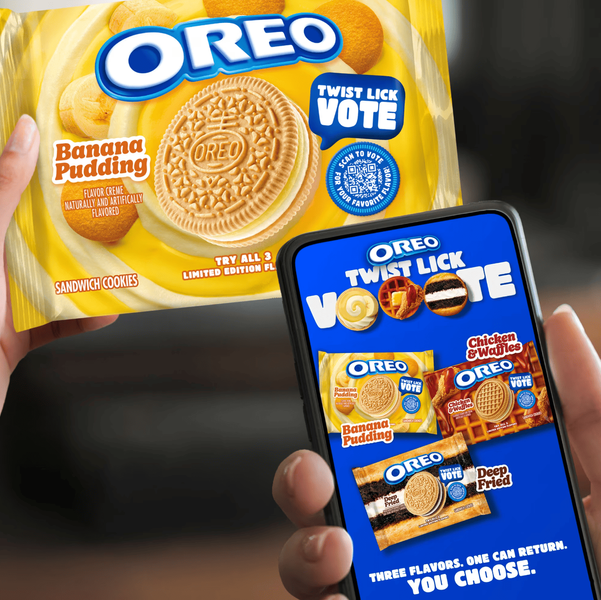 Печиво Oreo Banana Pudding Sandwich Cookies 303г 11836 фото