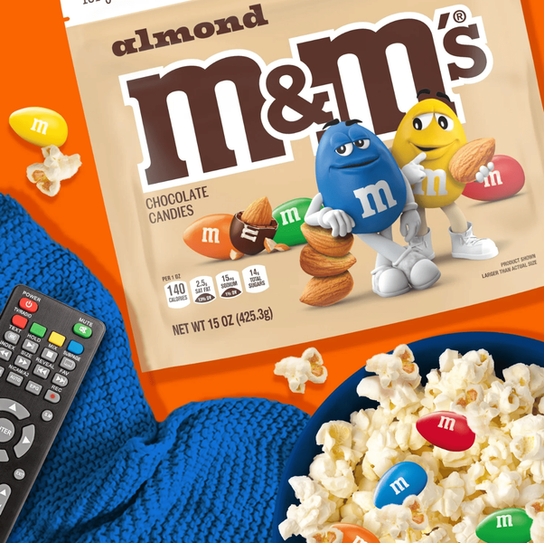 Драже M&M's Almond Milk Chocolate Candy 425.3г 10377 фото