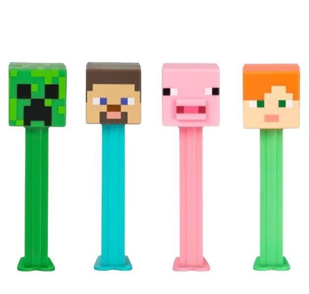 Диспенсер с конфетами Pez Minecraft Pig 17г 10572 фото