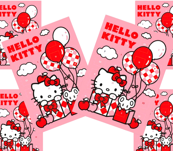 Адвент Календар із шоколадом Windel Hello Kitty Adventskalender Рожевий 75г 7606 фото