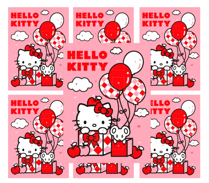 Адвент Календар із шоколадом Windel Hello Kitty Adventskalender Рожевий 75г 7606 фото