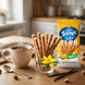 Вафельні трубочки Flis Happy Swing Wafer Rolls Vanilla Zero Added Sugar 150г 11642 фото 4