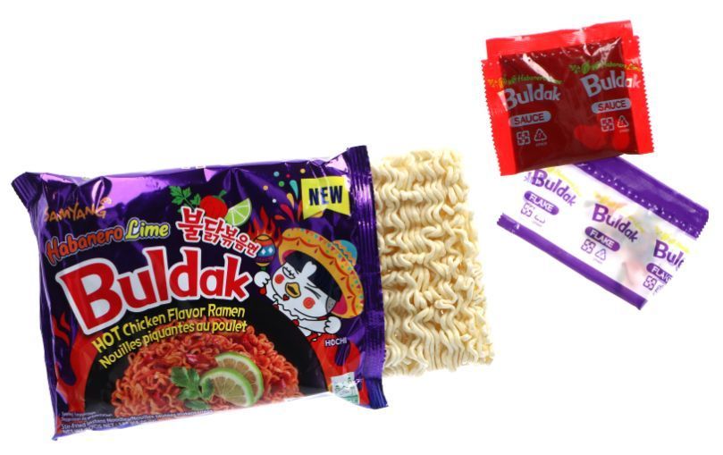 Лапша быстрого приготовления Samyang Buldak Habanero Lime Flavour Instant Noodles 135г 6740 фото