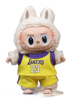 Колекційна м'яка іграшка Лабубу LAND The Monsters Labubu Basketball NBA Lakers 23, 1шт 8842 фото