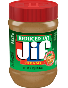 Арахисовая паста Jif Reduced Fat Creamy Peanut Butter Spread 454г 11495 фото