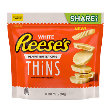 Шоколад Reese&rsquo;s Thins White 208g 1596 фото
