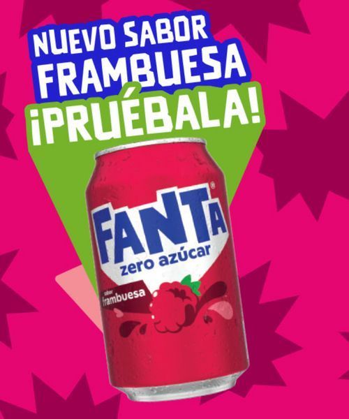 Напиток Fanta Frambuesa Zero Az&uacute;car 330мл 6741 фото