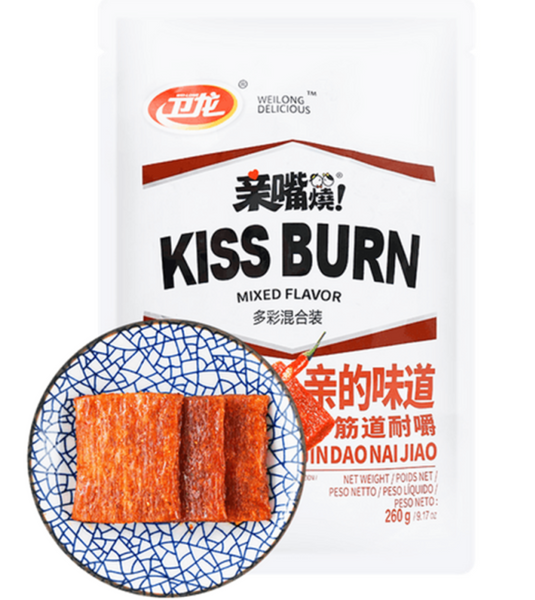 Снек латяо Weilong Latiao Kiss Burn Mixed Flavour 260г 8624 фото