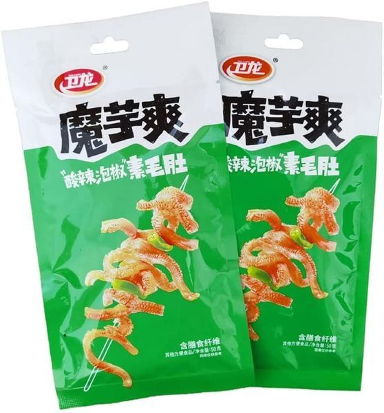 Снеки Weilong Konjac Strips Sour & Hot Flavour 10г 10772 фото