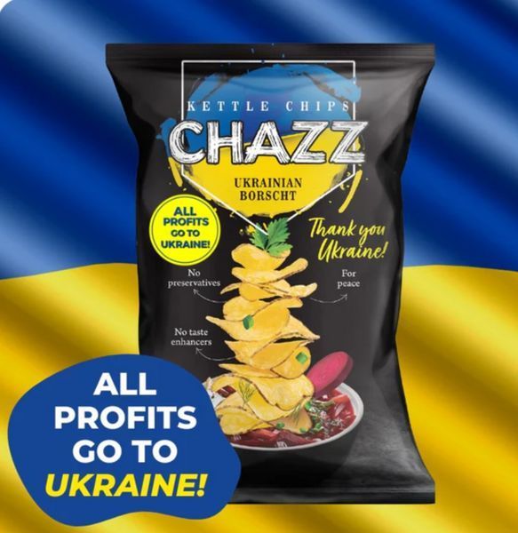 Чіпси CHAZZ зі смаком українського борщу 90г 6643 фото