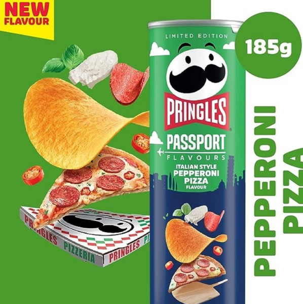 Чипсы Pringles Passport Italian Pepperoni Pizza 185г 2901 фото