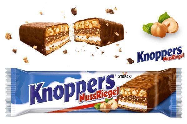 Вафельный батончик Storck Knoppers Nussriegel 40g 6272 фото