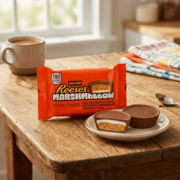 Шоколадные конфеты Reese's Big Cup Marshmallow Peanut Butter Cup 39г 11173 фото