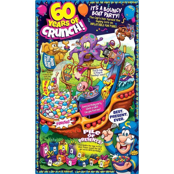 Сухой завтрак Cap'n Crunch Cereal Birthday Cake Family Size 419g 4818 фото