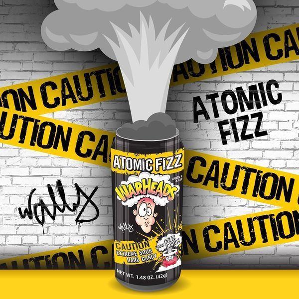 Кислі льодяники Warheads Atomic Fizz Canister 42г 9732 фото