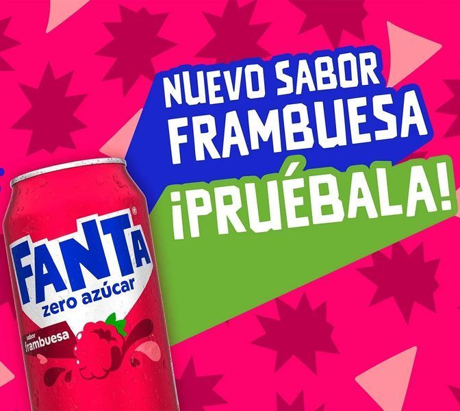 Напиток Fanta Frambuesa Zero Az&uacute;car 330мл 6741 фото
