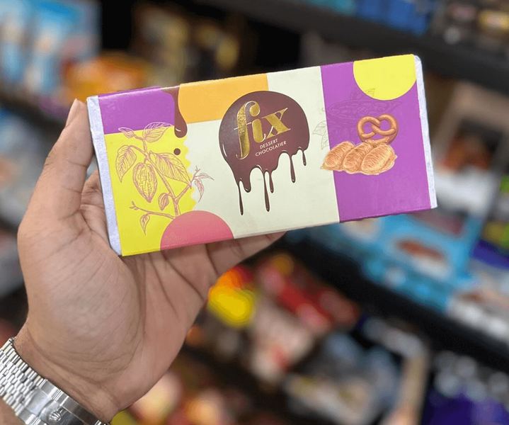 Дубайский шоколад Fix Dessert Chocolatier со вкусом соленой карамели и крендельков 200г, Дубай 7806 фото