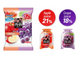 Японская конфета жидкое желе Orihiro Purunto Konnyaku Jelly Pouch Apple Grape 12шт 8031 фото 3